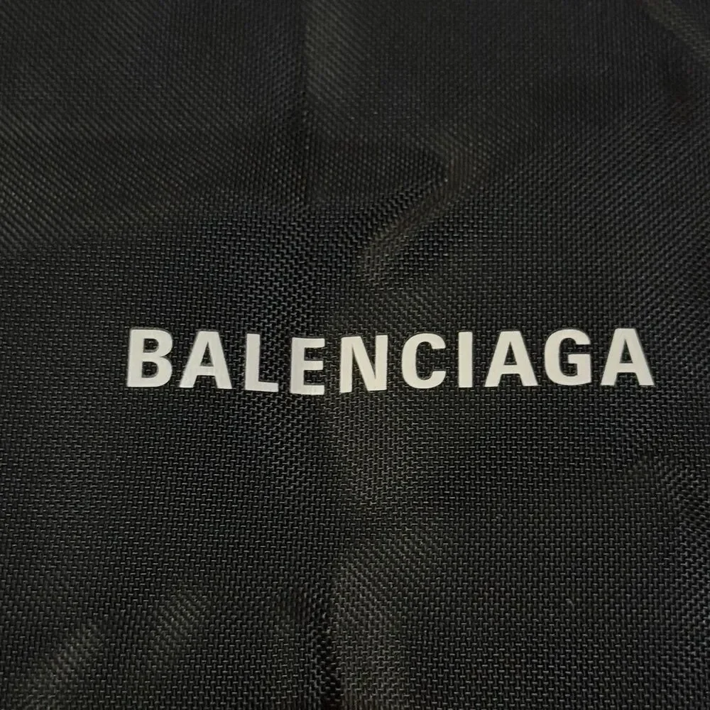 Balenciaga Designer Dust Bag Nylon Drawstring Backpack Black 19x14 New Fashion